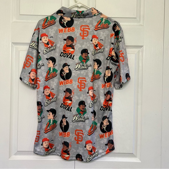 San Francisco Giants 2024 Players Aloha Hawaiian Button Shirt Men’s Md - Picture 3 of 8